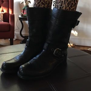 Stewart Weitzman moto boots